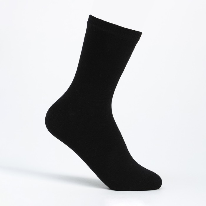 Носки детские, цвет чёрный, размер 12-14 носки детские цвет чёрный размер 12 15 11см