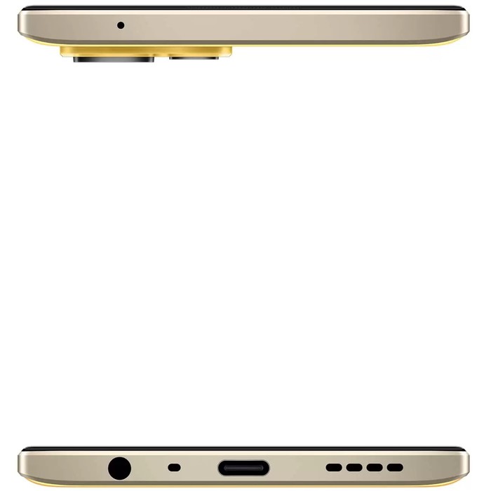 Смартфон Realme 9, 6.4", SAmoled, 2 sim, 6 Гб, 128 Гб, 108 Мп, 16 Мп, 5000 мАч, золотистый