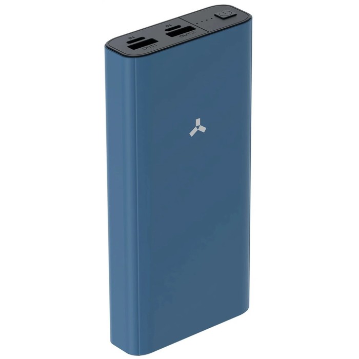 Внешний аккумулятор Accesstyle Arnica 20M, 20000 мАч, 2 USB, 2.1 А, индикатор, синий цена и фото