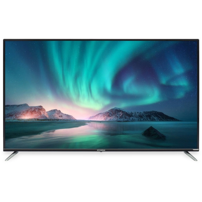 цена Телевизор Hyundai H-LED55BU7008, 55,3840x2160, DVB/T2/C/S2, HDMI 3, USB 2, Smart TV, черный