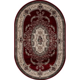 

Ковёр овальный Colizey d058, размер 100x200 см, цвет red