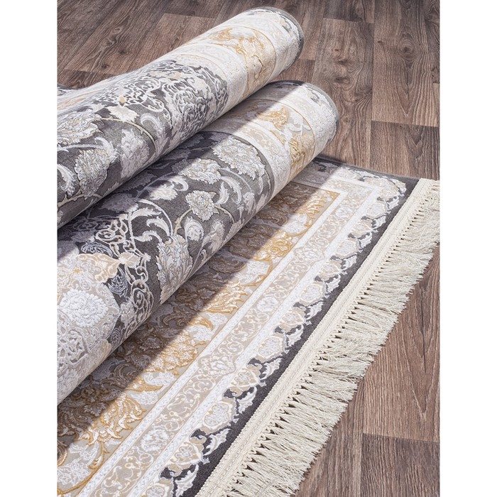 

Ковёр прямоугольный Farsi 1200 g142, размер 200x300 см, цвет dark gray