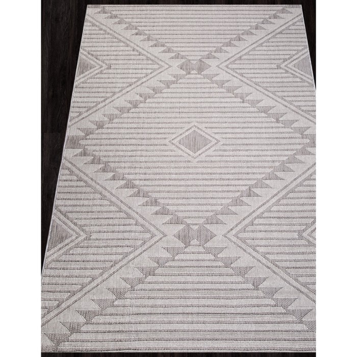 Ковёр прямоугольный Indigo 23332a, размер 80x150 см, цвет white/white