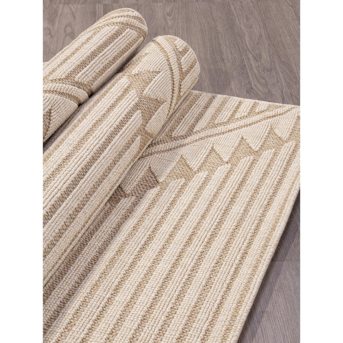 

Ковёр прямоугольный Indigo 23332a, размер 120x180 см, цвет white/yellow