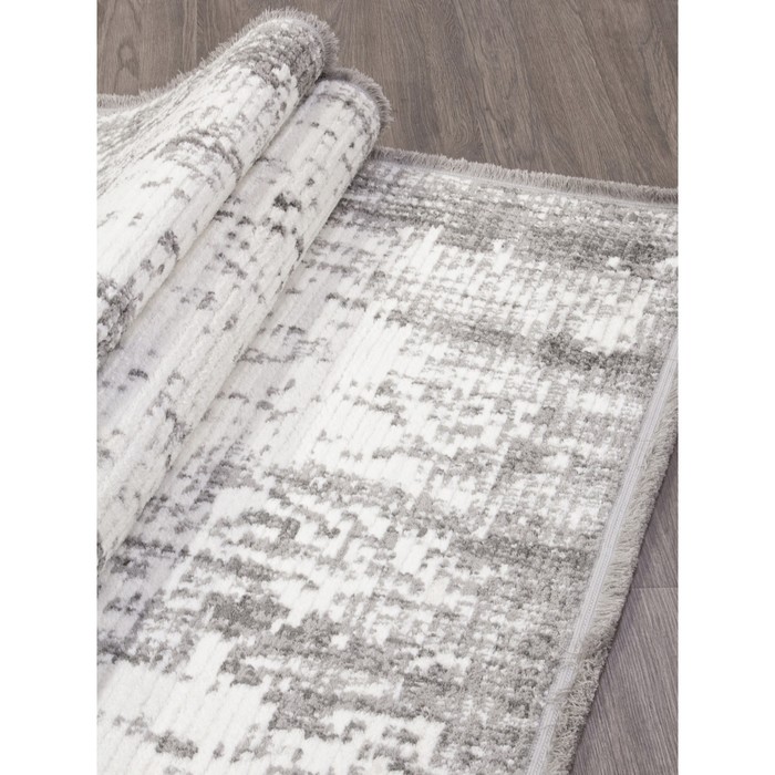 

Ковёр прямоугольный Joli a958aw, размер 80x150 см, цвет p.white/l.grey