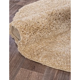 

Ковёр круглый Shaggy ultra s600, размер 150x150 см, цвет beige