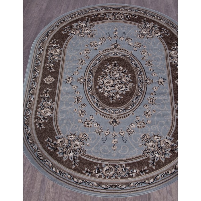 

Ковёр овальный Sierra 5444, размер 300x400 см, цвет blue-brown 2