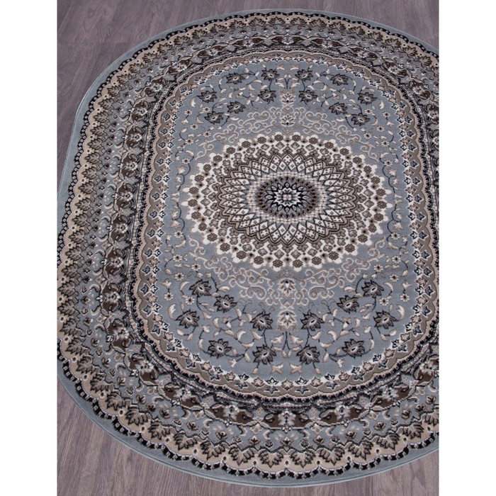 

Ковёр овальный Sierra d504, размер 80x150 см, цвет blue-brown 2