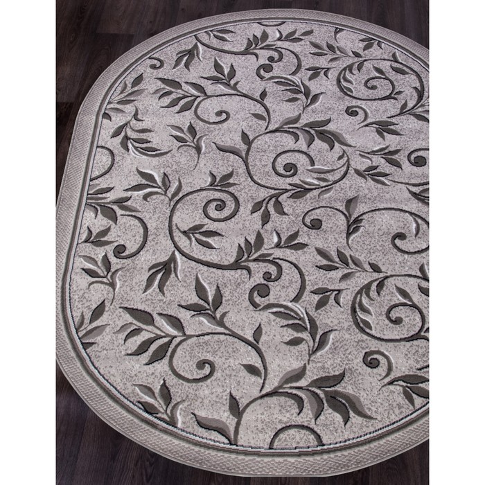 

Ковёр овальный Silver d230, размер 300x400 см, цвет light gray