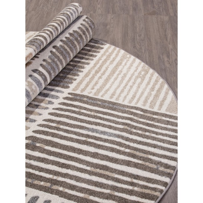 

Ковёр овальный Tornado f043, размер 200x400 см, цвет beige