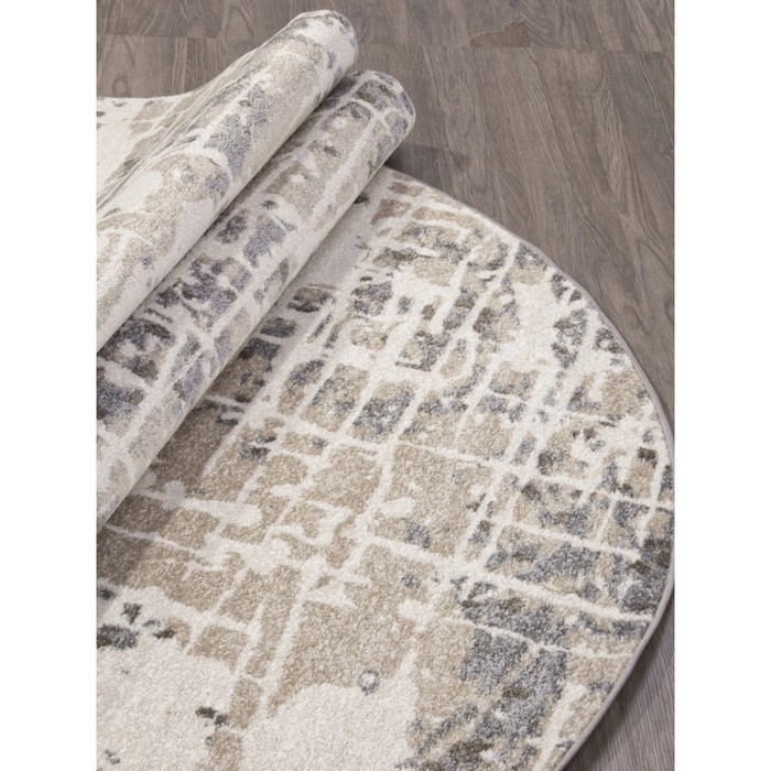 

Ковёр овальный Tornado f053, размер 300x400 см, цвет beige