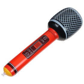 Игрушка надувная "Микрофон" 40 см, цвета микс