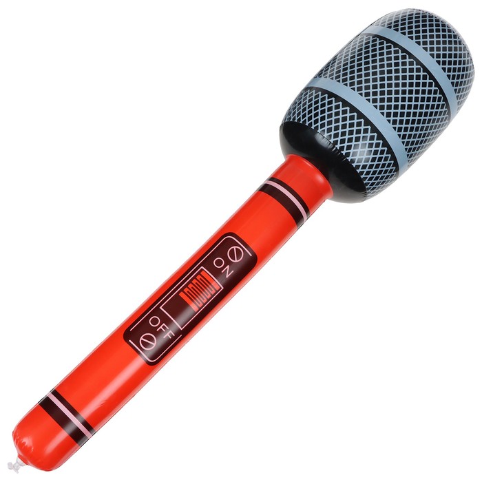 Игрушка надувная "Микрофон" 75 см, цвета микс