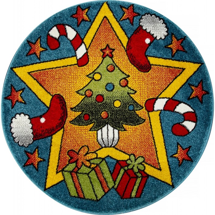 

Ковёр круглый Rio sv28, размер 100x100 см, цвет blue