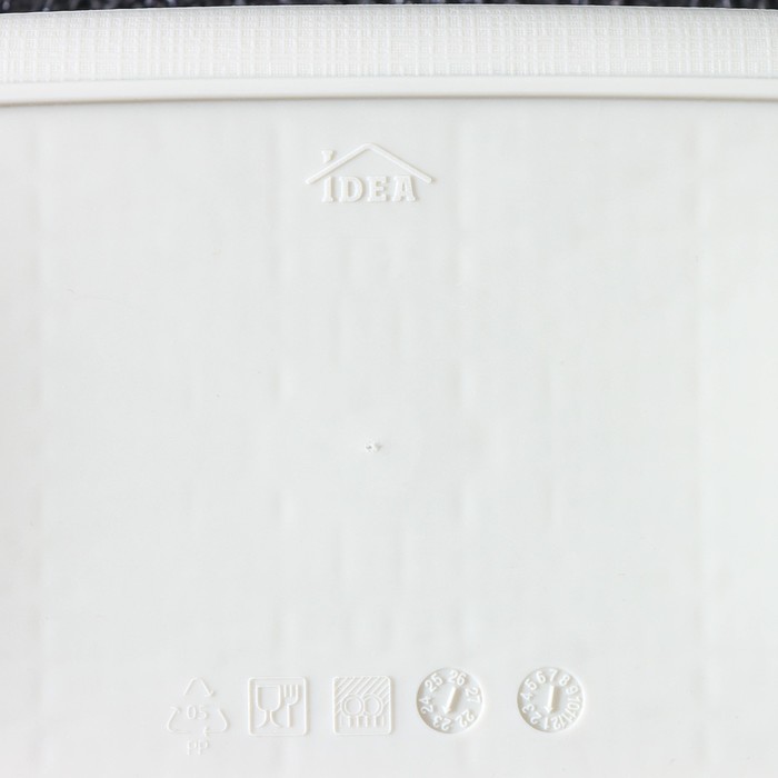 Лоток «Бязь», 35,5×26×7 см, цвет белый ротанг