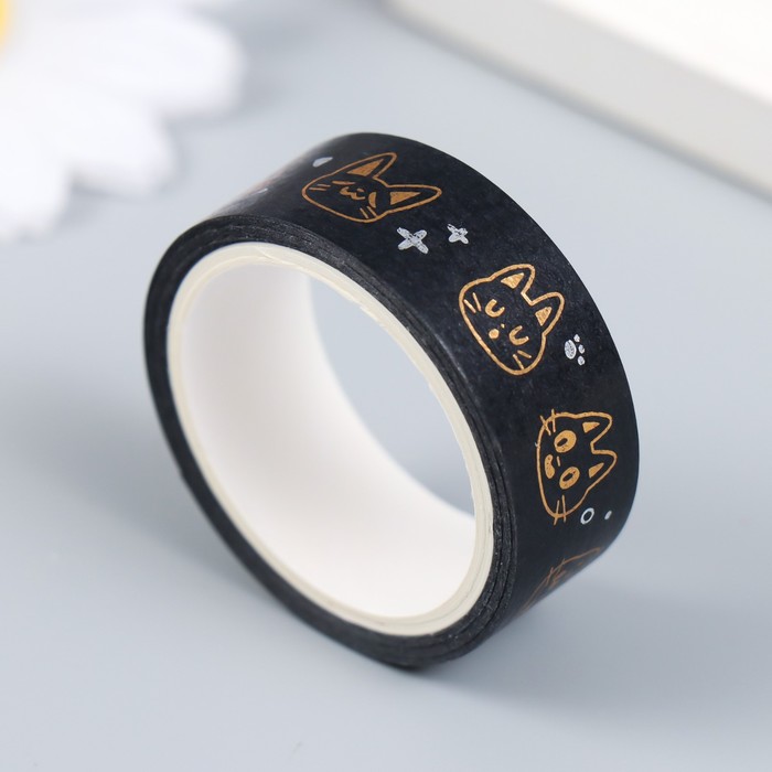 Клейкая лента бумага "Фантазии ночного неба" н-р 9 шт шир.-1,5;1;2,3см дл.-4м 4,3х8,2х8 см 9430826