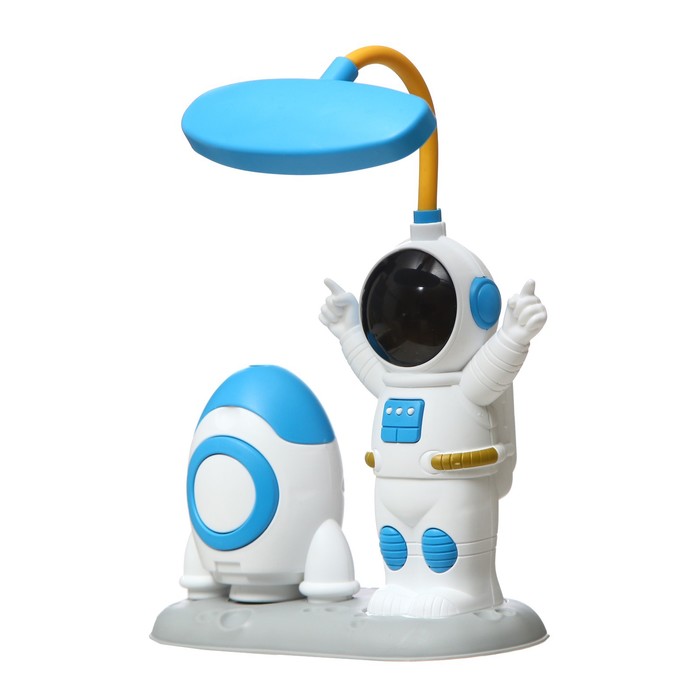 Настольная лампа "Астронавт" LED 3Вт USB АКБ синий 7х13,5х25,5 см 9250707