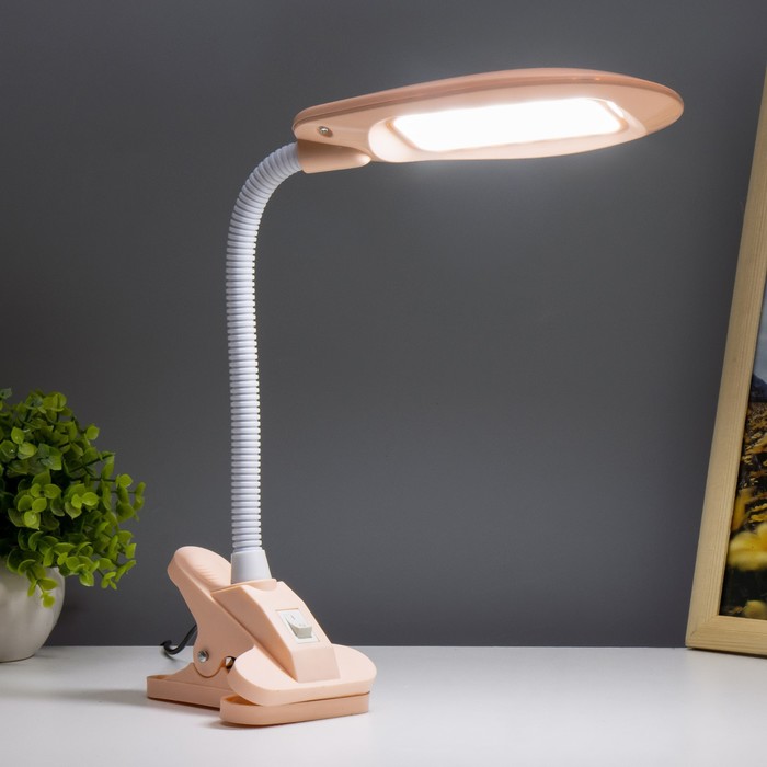 фото Настольная лампа "лантрес" led 3,5вт usb розовый 8,8х11х47 см risalux