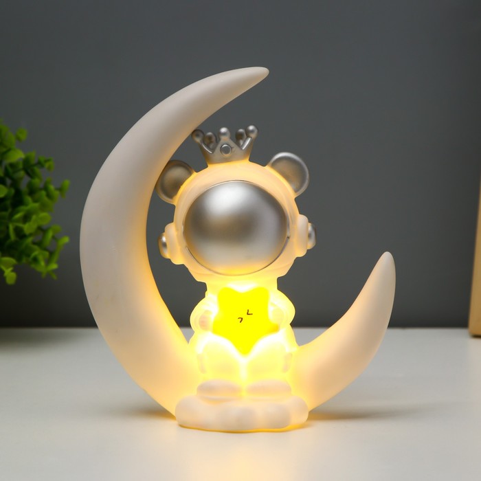 Ночник "Принцесса космонавт" LED USB белый 18х17х7см 9398087