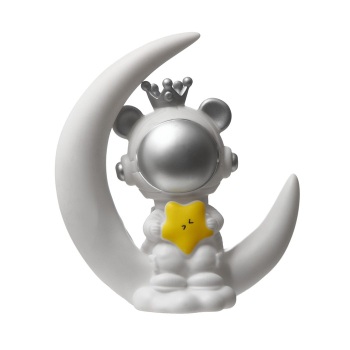 Ночник "Принцесса космонавт" LED USB белый 18х17х7см 9398087