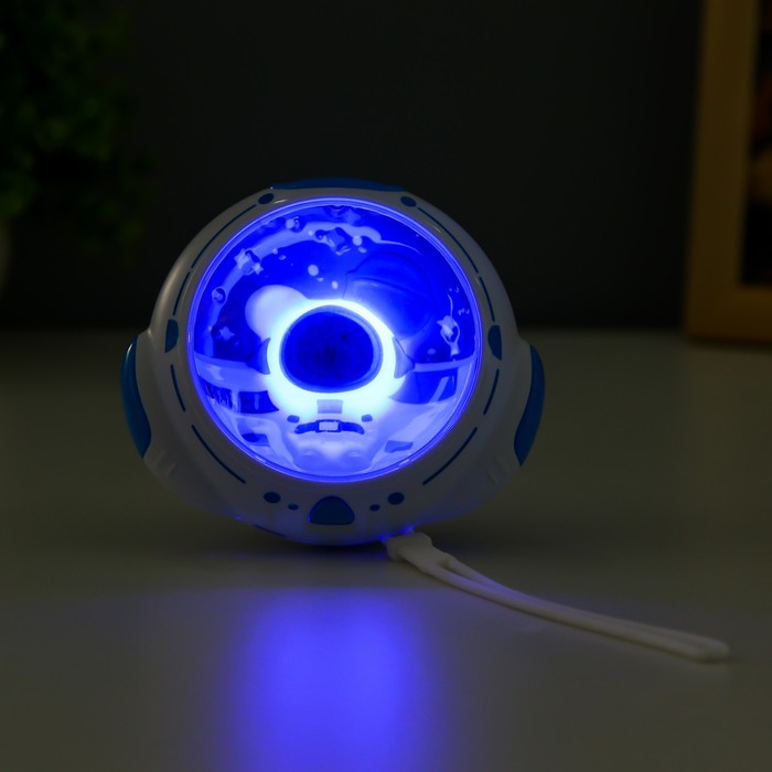 Ночник с грелкой для рук "Космонавт" LED USB бело-синий 10х9х5,8 см 9417295