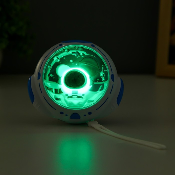 Ночник с грелкой для рук "Космонавт" LED USB бело-синий 10х9х5,8 см 9417295