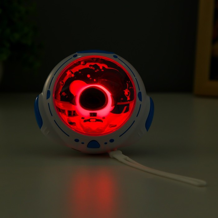 Ночник с грелкой для рук "Космонавт" LED USB бело-синий 10х9х5,8 см 9417295