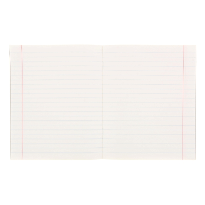 Тетрадь 12 листов линейка "Стандартная зелёная", картонная обложка