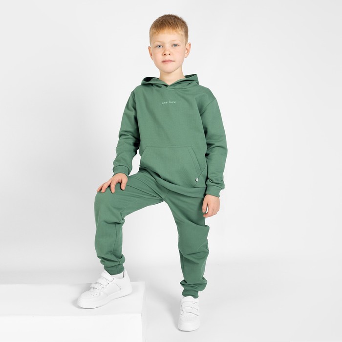 фото Брюки для мальчика one love light, рост 140 см, цвет зелёный bossa nova