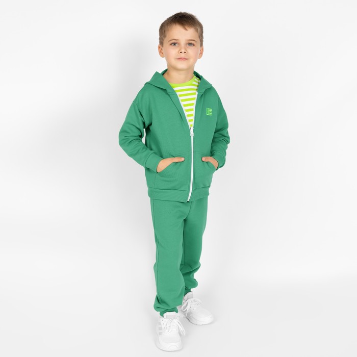 фото Брюки для мальчика, рост 134 см, цвет зелёный bossa nova