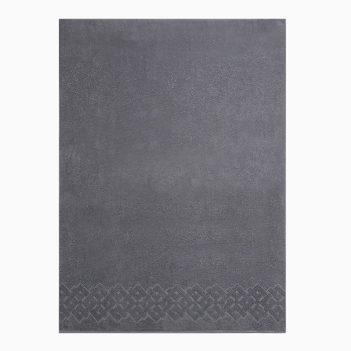Полотенце махровое Baldric, 70х130см, цвет серый, 350г/м2, хлопок полотенце махровое provance наоми 70х130см 100% хлопок темно серый