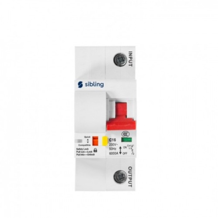 

Выключатель автоматический Sibling Powerswitch, с расходомером, A16,