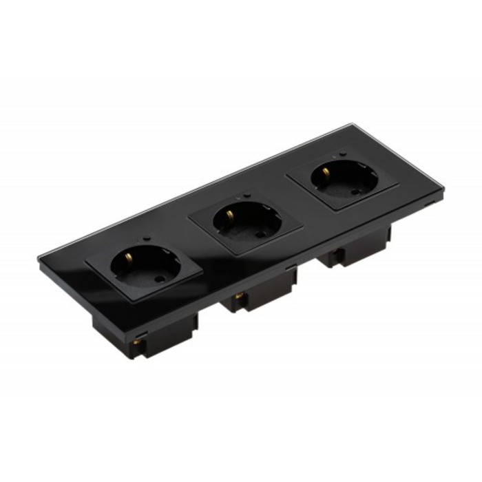 

Розетка встраиваемая Sibling Powerswitch-W3, 16 А, 220 В, цвет чёрный