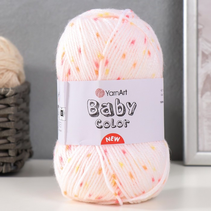 

Пряжа "Baby color" 100% акрил 150м/50гр (215 оранж.желт)