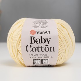 Пряжа "Baby cotton" 50% акрил 50% хлопок 165м/50гр (402 суровый)