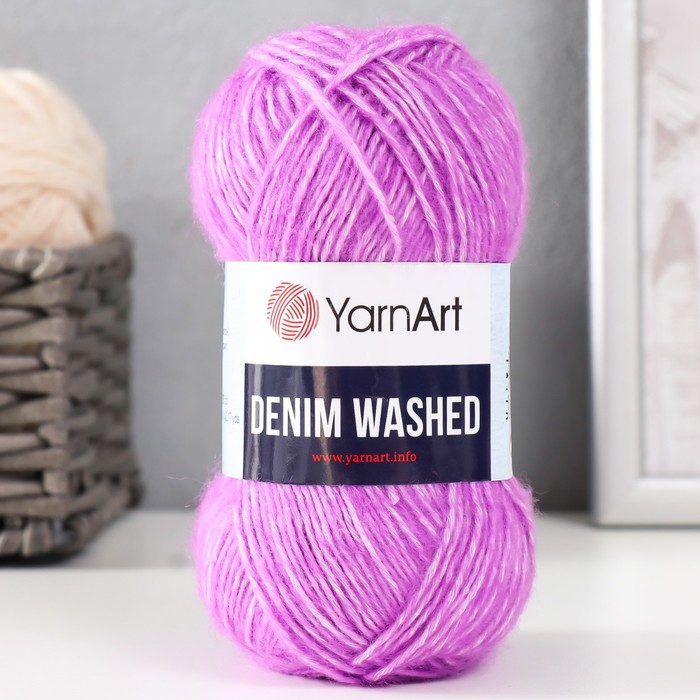 

Пряжа "Denim Washed" 30% акрил 70% хлопок 130м/50гр (904 сир.перс)