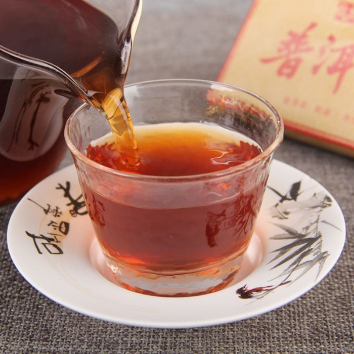 Китайский выдержанный чай "Шу Пуэр. PUER CHA ZHUAN", 100 г, 2017 г, Юньнань, кирпич