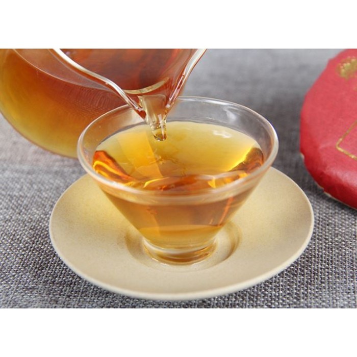 фото Китайский выдержанный красный чай "xiao xiangtian", 100 г, 2022 г, юньнань, блин джекичай