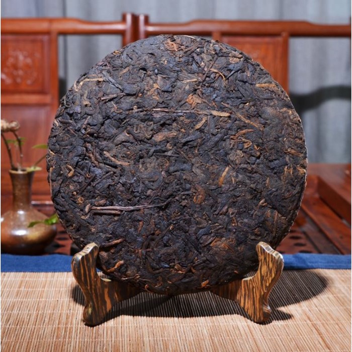 Китайский выдержанный чай Шу Пуэр. Mеnghфi shucha, 357 г, 2019 г, блин китайский выдержанный чай шу пуэр 2008 год императорский блин 357 г 5 г