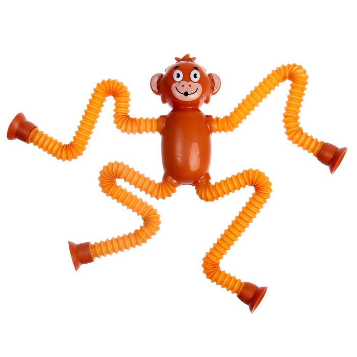 Развивающая игрушка «Обезьянка» с присосками, цвета МИКС развивающая игрушка обезьянка с присосками цвета микс hidde материал пластик