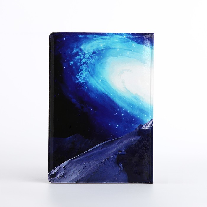 Обложка для паспорта "Космос", 9,5*0,5*13,5, синий 9539244