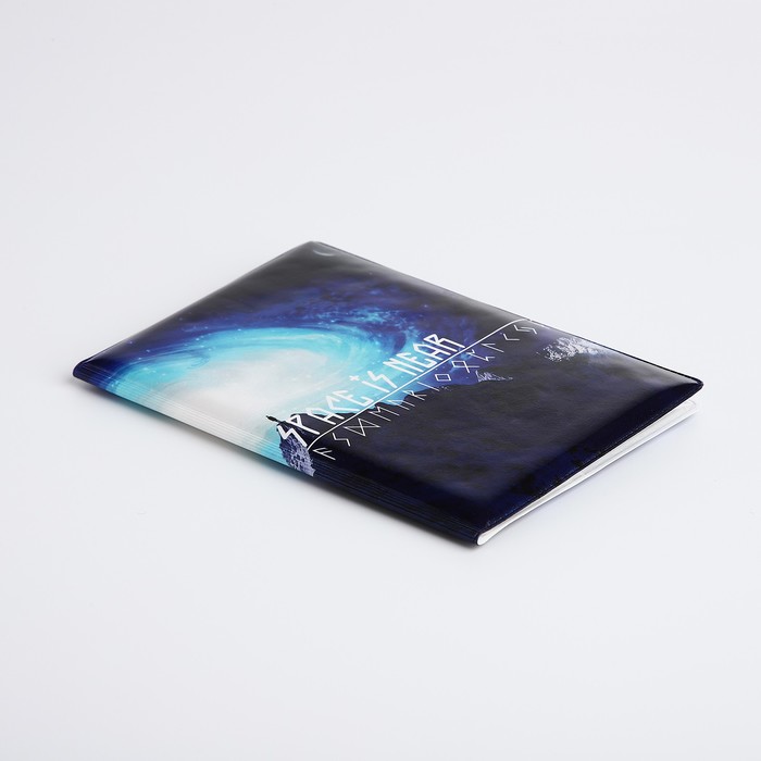 Обложка для паспорта "Космос", 9,5*0,5*13,5, синий 9539244