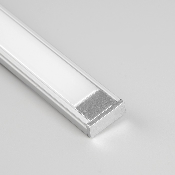 Накладной профиль Uniel для светодиодной ленты, 2 м, 15.2 × 6 мм, матовый рассеиватель, аксессуары профиль для светодиодной ленты врезной 6 мм 2 пог м