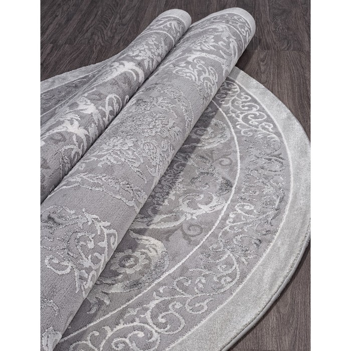 

Ковёр круглый Armina 03760A, размер 200x200 см, цвет grey / grey