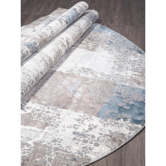 

Ковёр овальный Armina 03857A, размер 200x290 см, цвет blue / blue