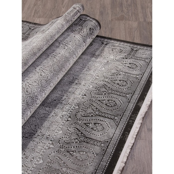 

Ковёр прямоугольный Lissabon SI003G, размер 195x290 см, цвет grey / grey
