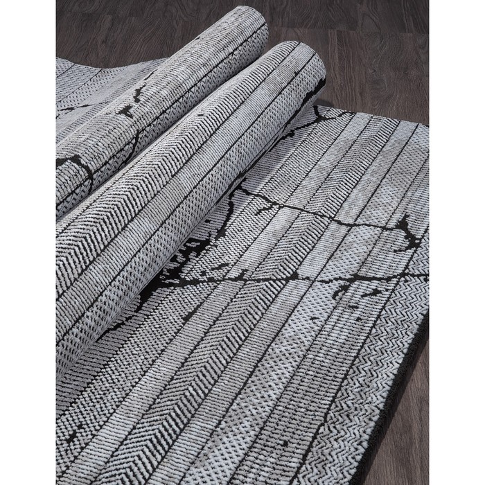 

Ковёр прямоугольный Panama PN009G, размер 78x150 см, цвет grey / grey