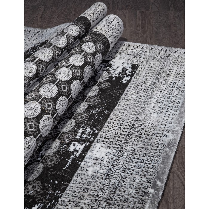 

Ковёр прямоугольный Panama PN011G, размер 78x150 см, цвет grey / grey