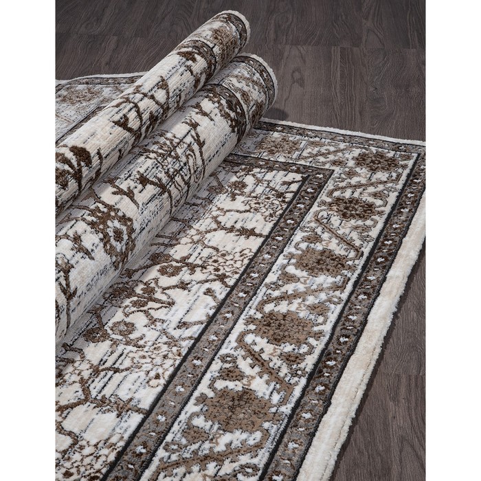 

Ковёр прямоугольный Panama PN013C, размер 78x150 см, цвет grey / brown