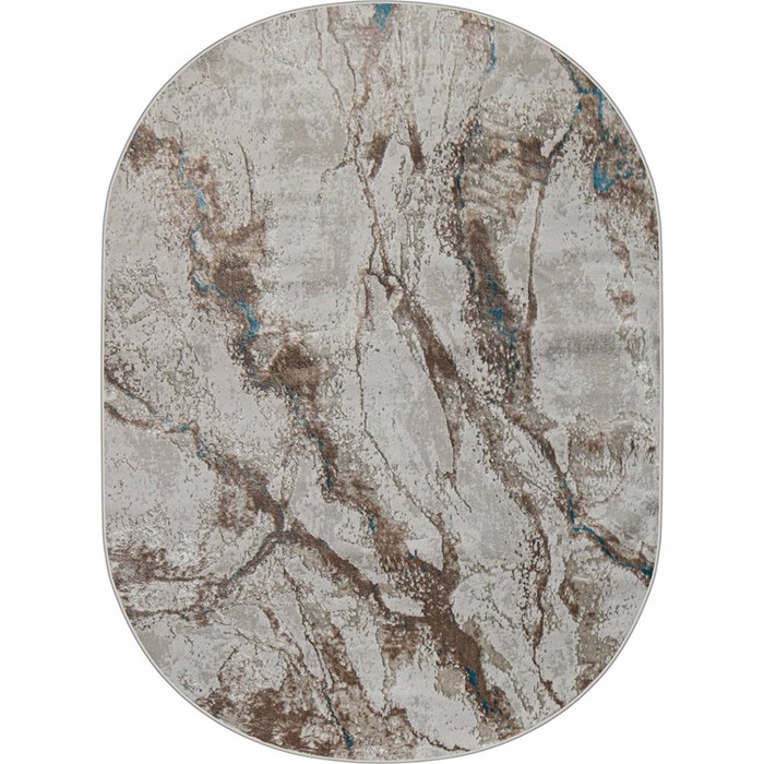 

Ковёр овальный Eliza 38552A, размер 83x150 см, цвет blue fls/cream fls